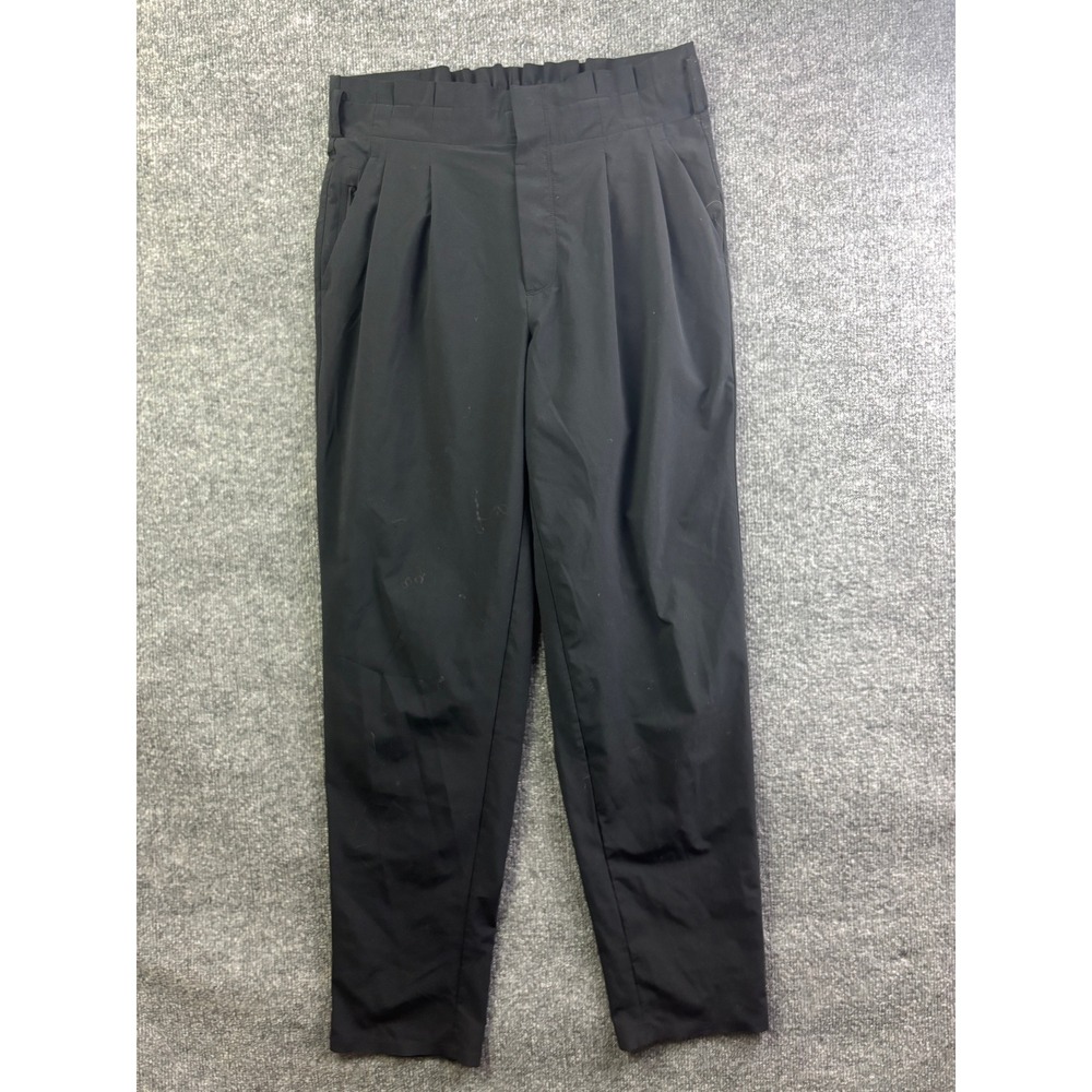 Athleta Skyline Pant II Womens 6T Black Pleated Tapered Travel Trousers